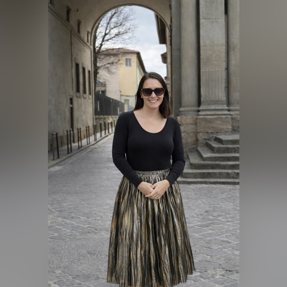 GAP Shiny Metallic A-Line Skirt